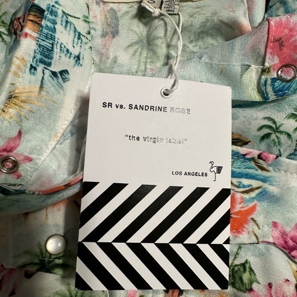 Sandrino Rose x Free People Hawaiian Pearl Snap Hula Girl Top, Size Small (v) - Picture 6 of 8